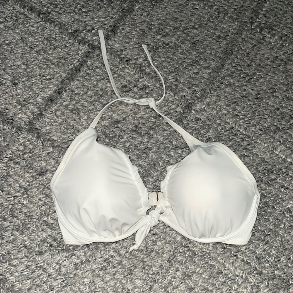 Victoria's Secret Cream Halter Bikini Top